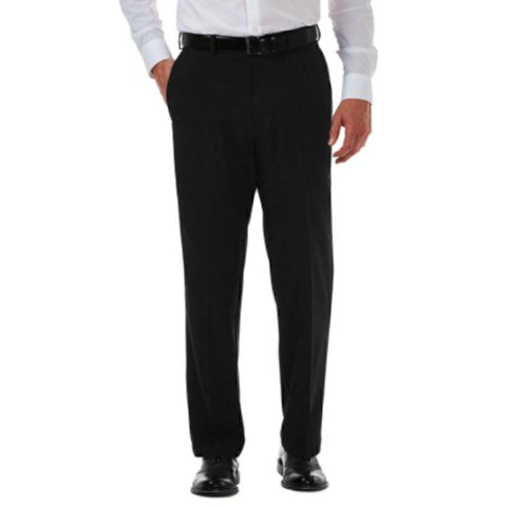 NWT Haggar Men Cool 18 Pro Pants Black